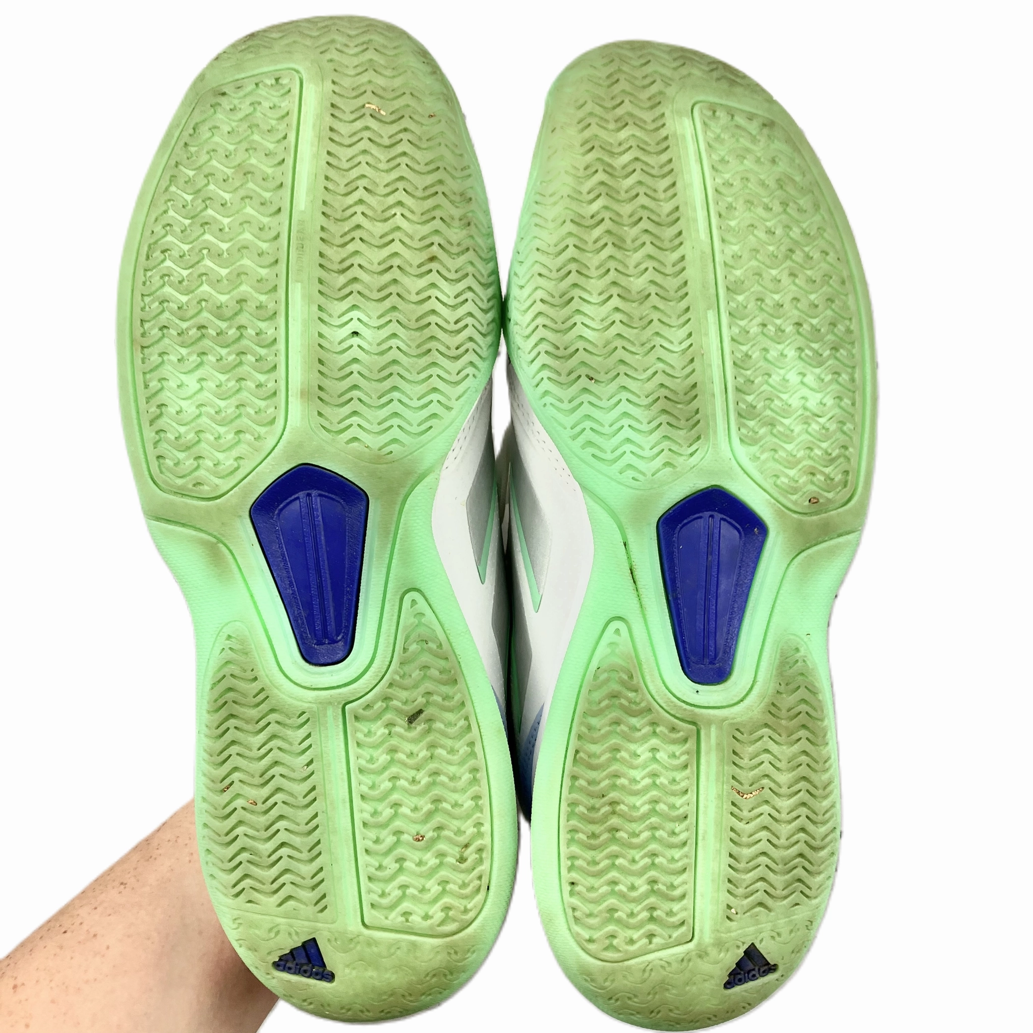 Blue & White Shoes Athletic By Adidas, Size: 9 Yeezy Shoes 350 Adidas