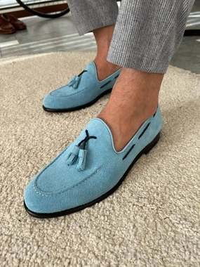 North Face Loafers Blue Suede Loafers