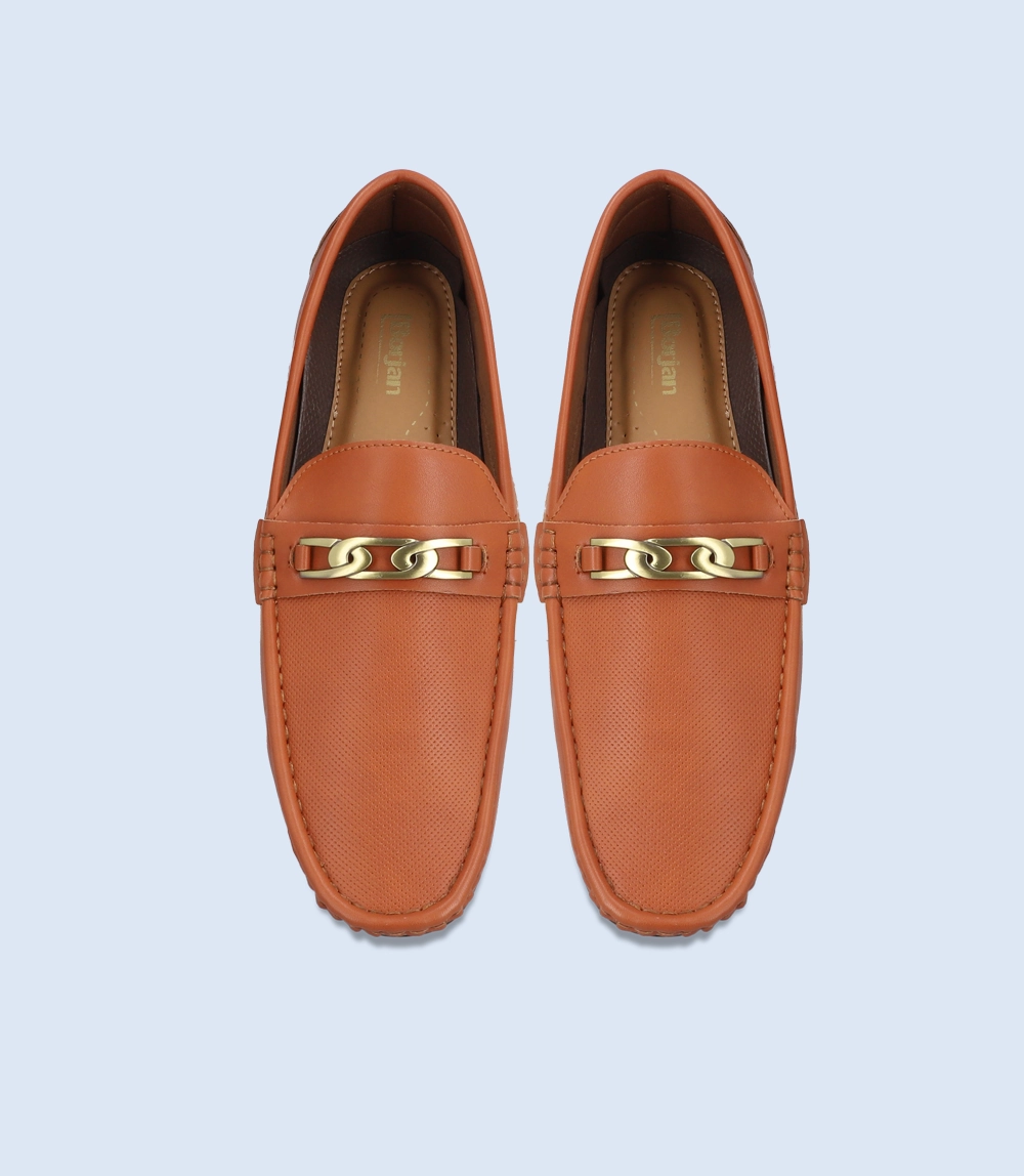 BM5136-BROWN-Men Loafers Moccasin-seam Loafers