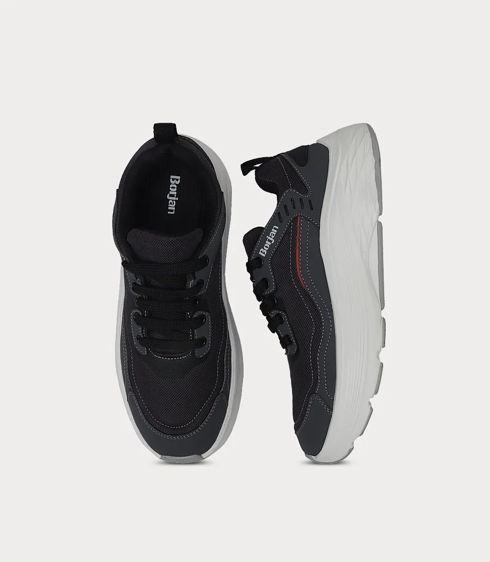 Double Standard Ballet Sneakers BM6788-GREY-Men Sneakers