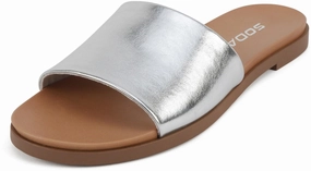 Board-S Silver Soda Flip Flops Narrow Width