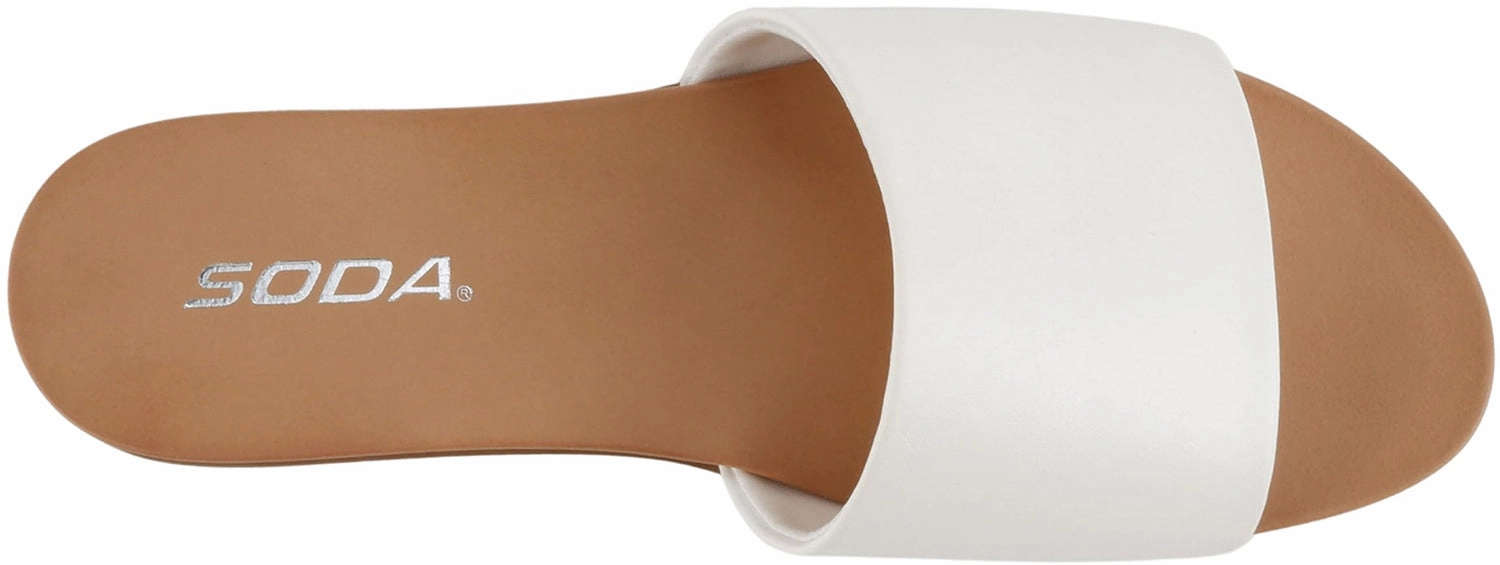 Board-S White PU Soda Flip Flops For Party Guests