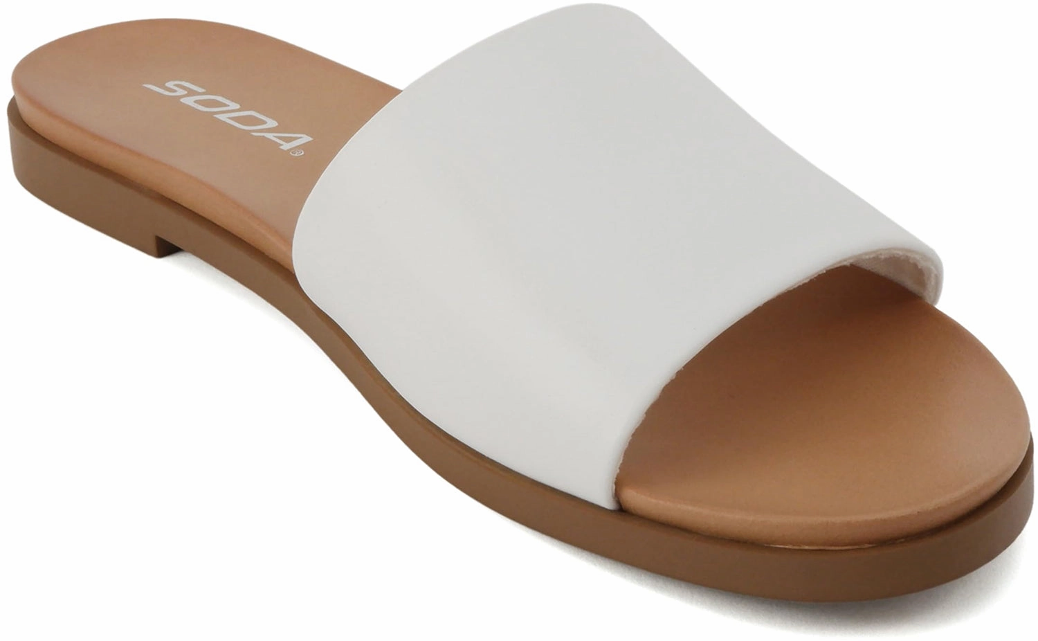 Board-S White PU Soda Groomsmen Flip Flops