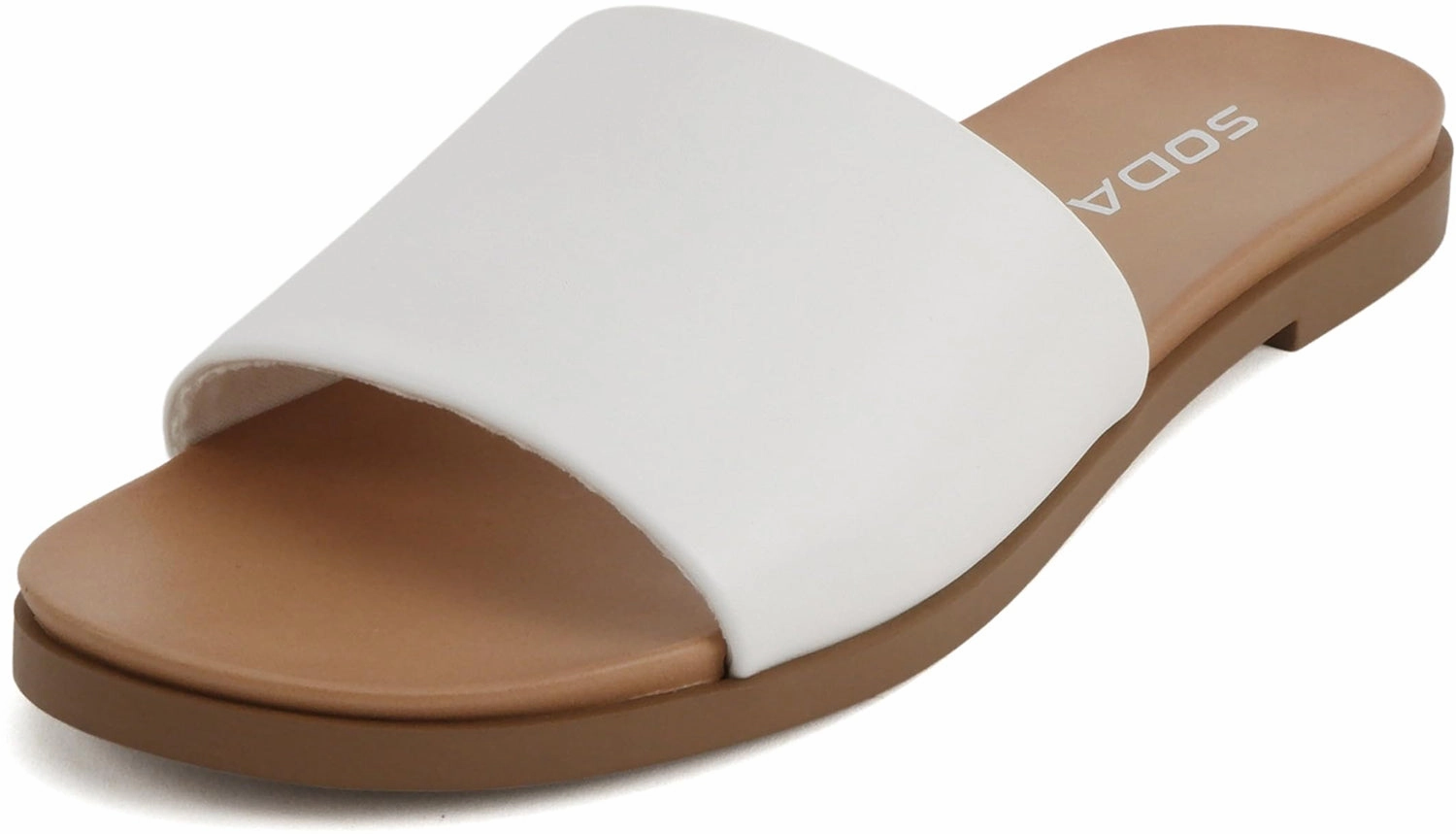 Comfy Flip Flops For Walking Board-S White PU Soda