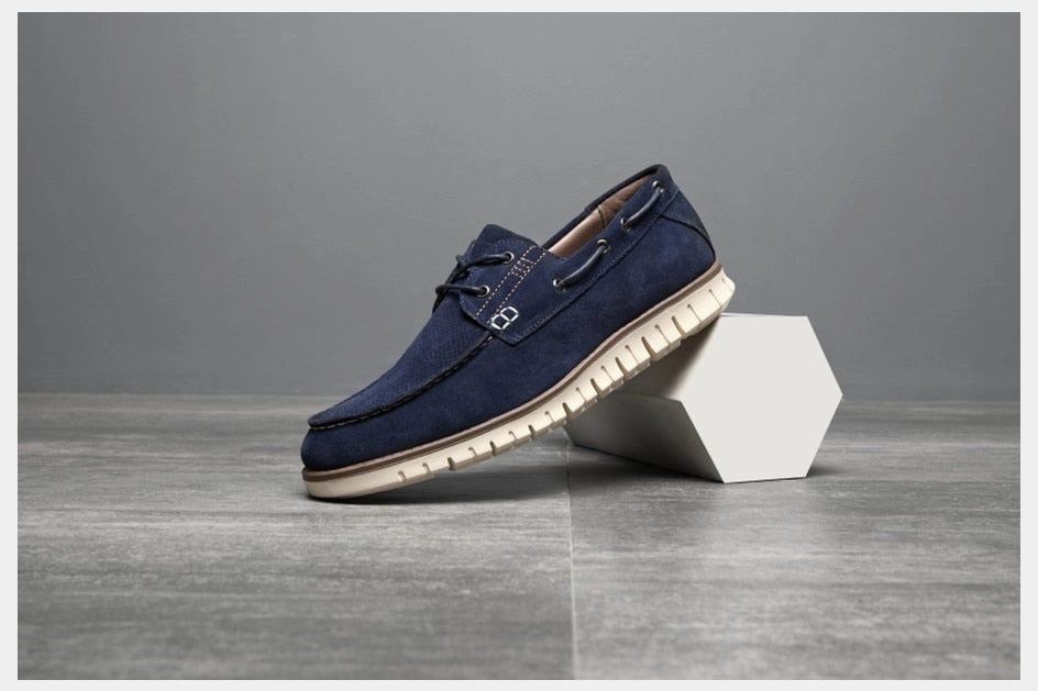 West Louis Autumn Cow Suede Office Style Loafers Famous Footwear Loafers