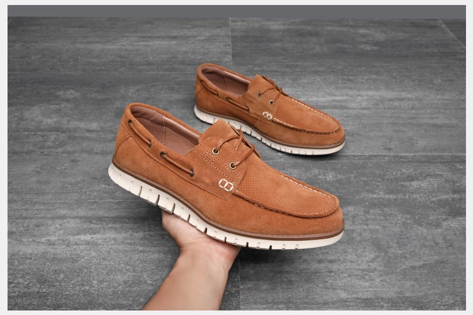 West Louis Autumn Cow Suede Office Style Loafers Adams Loafers