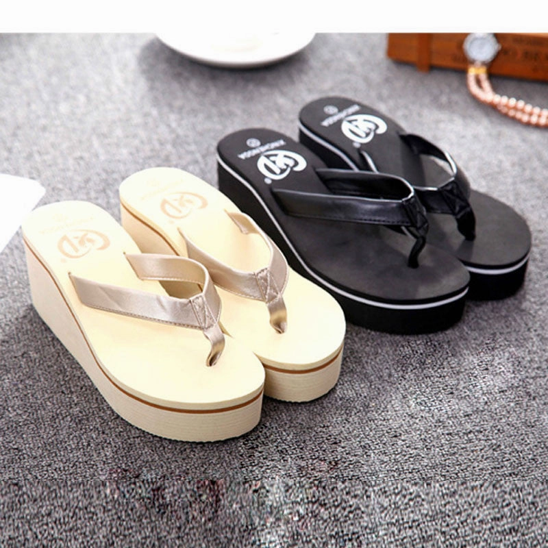 Bohemian Women Shoes High Heels Flip Flops platform wedges women Sals Flip slippers woman shoes designer Most Comfortable Walking Flip Flops