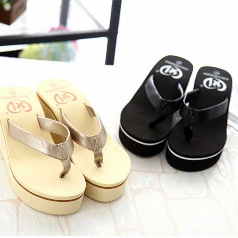 Bow Tie Jelly Flip Flops Bohemian Women Shoes High Heels Flip Flops platform wedges women Sals Flip slippers woman shoes designer