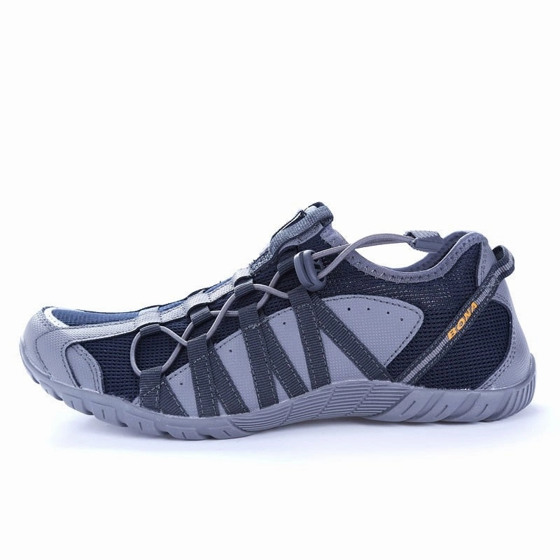 Zero Drop Trail Running Shoes BONA Super Light Breathable Rubber Sole Running Shoes for Men