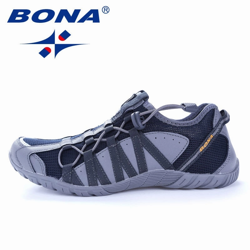 BONA Super Light Breathable Rubber Sole Running Shoes for Men Trail Running Shoes Size 9