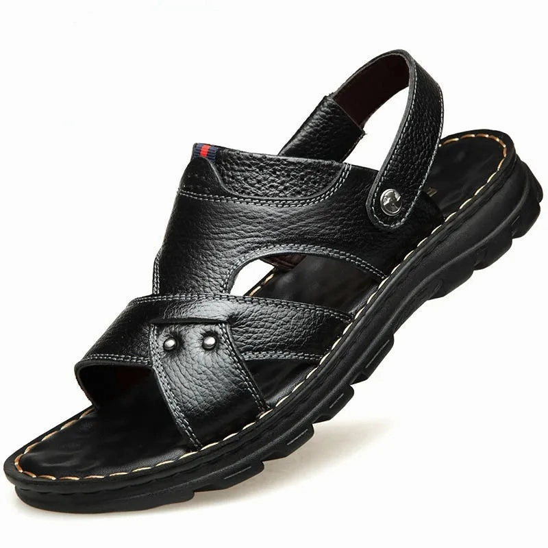 Sandals Hunter Park Men's Summer New Non-slip Genuine Leather Sandals
