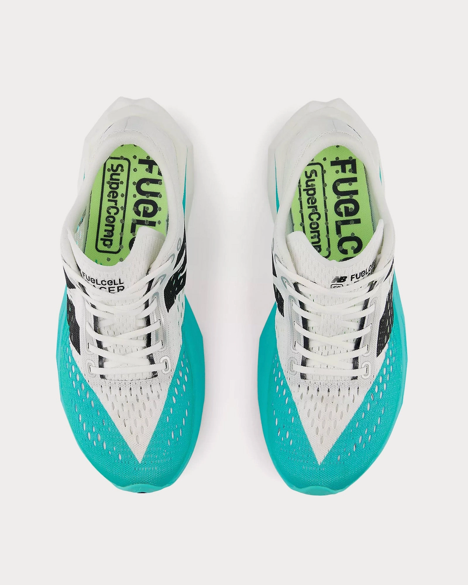 FuelCell SuperComp Trainer v3 White / Cyber Jade / Silver Metallic Running Shoes New Balance 574 Sea Salt Blue Haze Burg