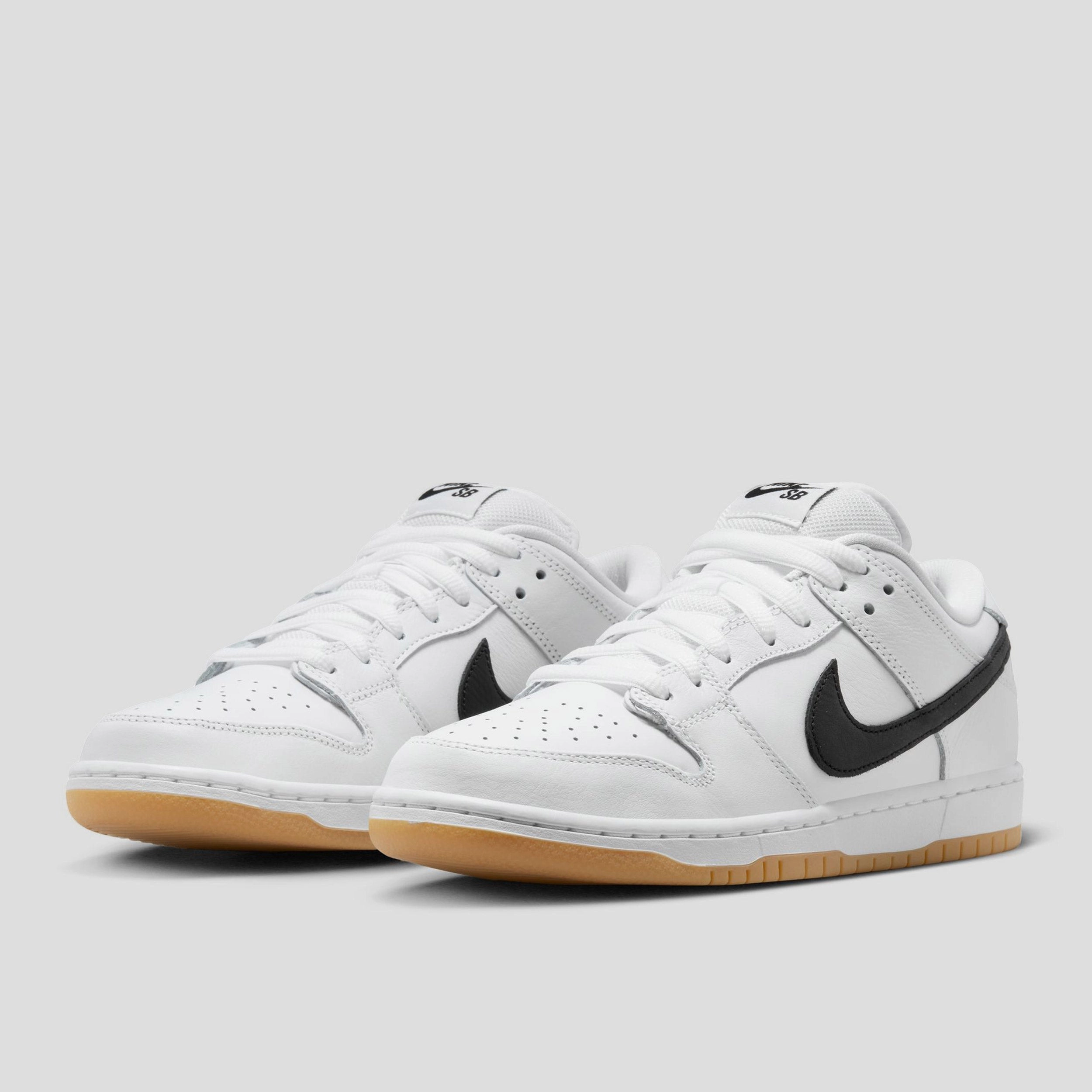 Nike SB Dunk Low Pro Skate Shoes White / Black / Gum Asic Casual Shoes