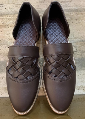 Loafers Crocs BROWN LEATHER SHOES FOR MEN