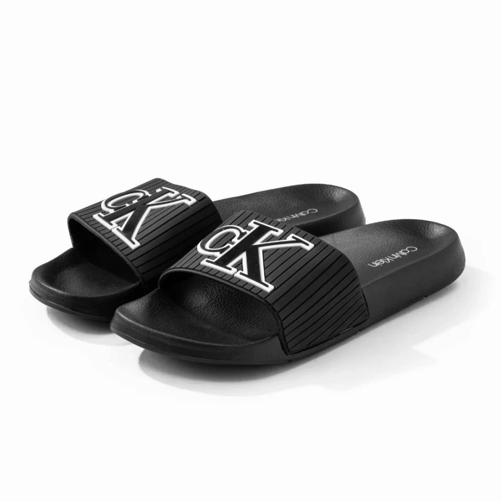 Calvin Klein Alonzo Slippers - BLKWHT Steel Toe Slippers