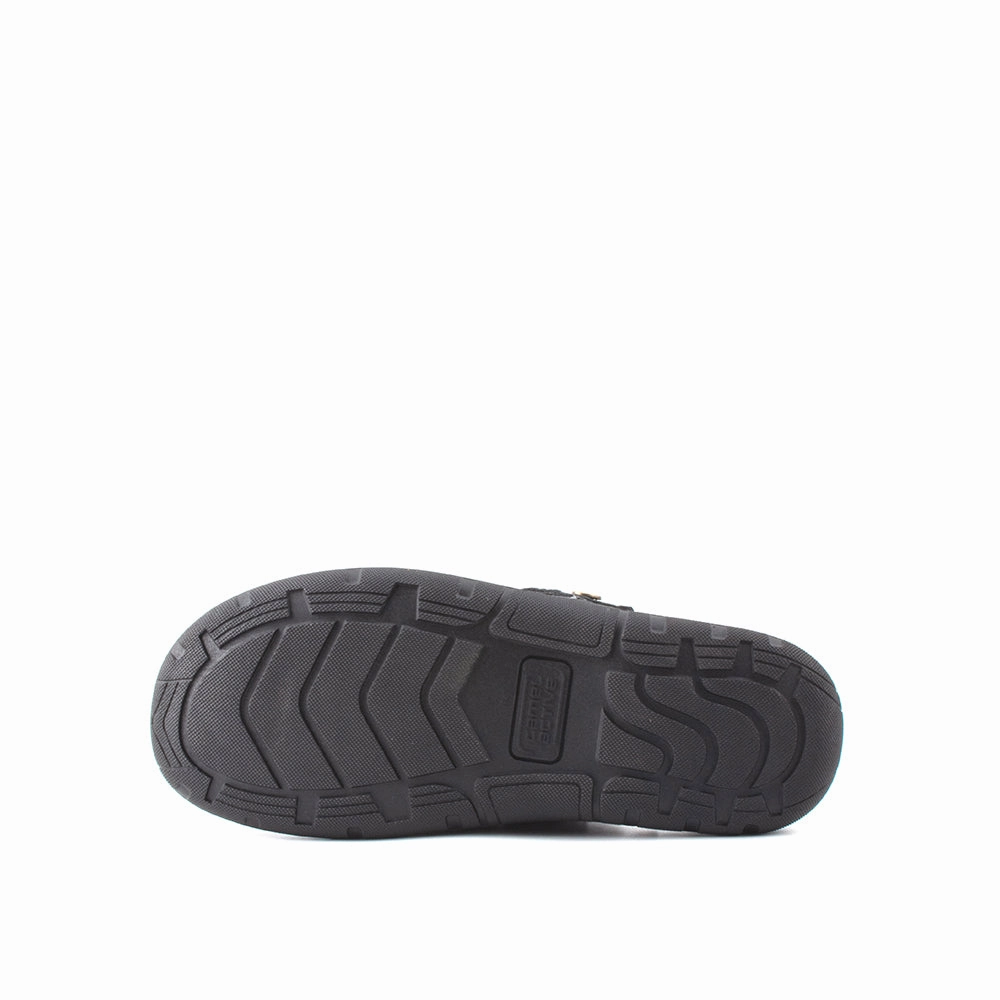 Bamboo Sandals camel active Leather Covered Toe Slip On Sandals Men Black KINGLEY-892411-FF3SV-1