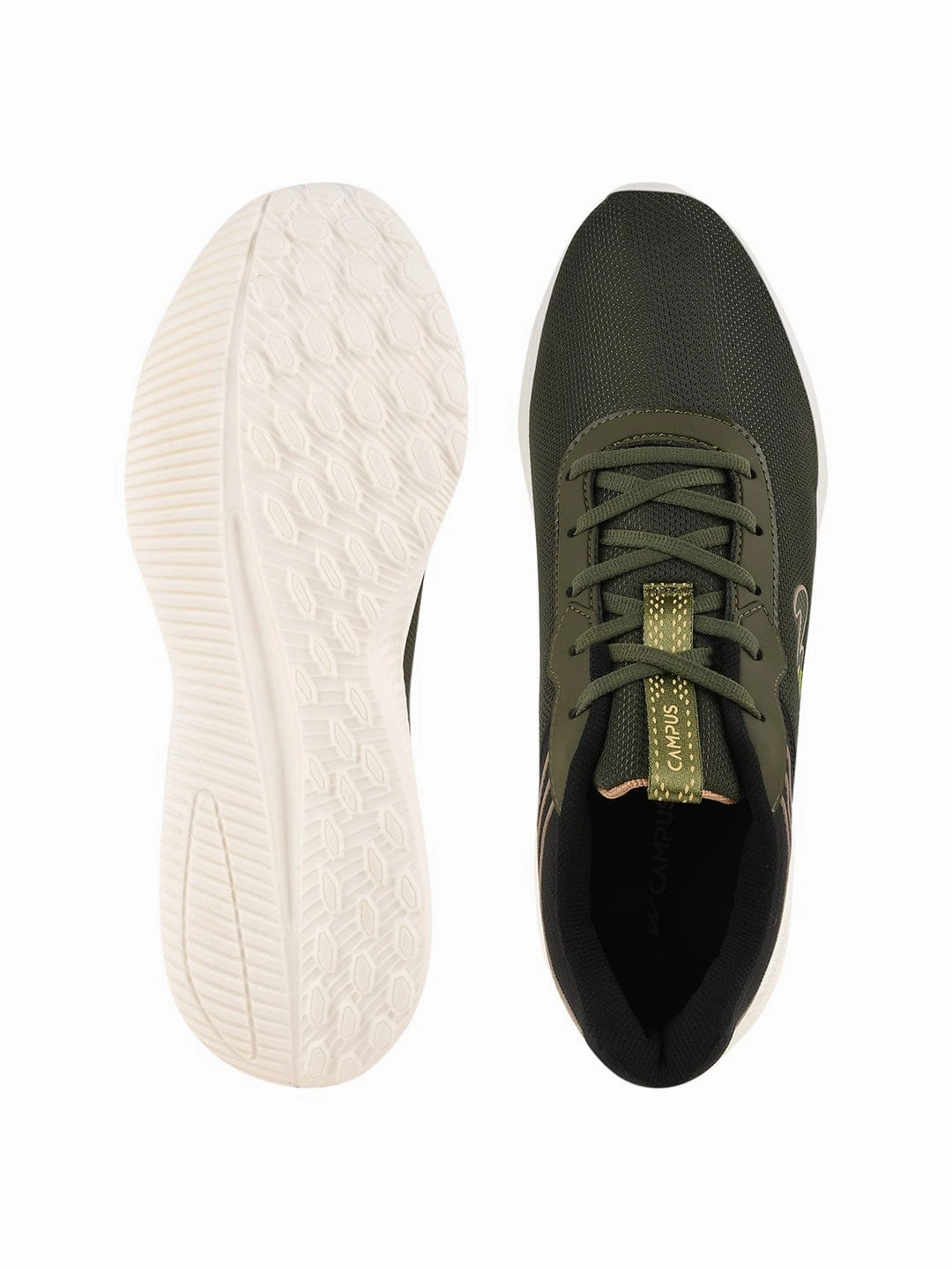 CAMP PUNCH Olive Men's Running Shoes On Cloud Shoes Running
