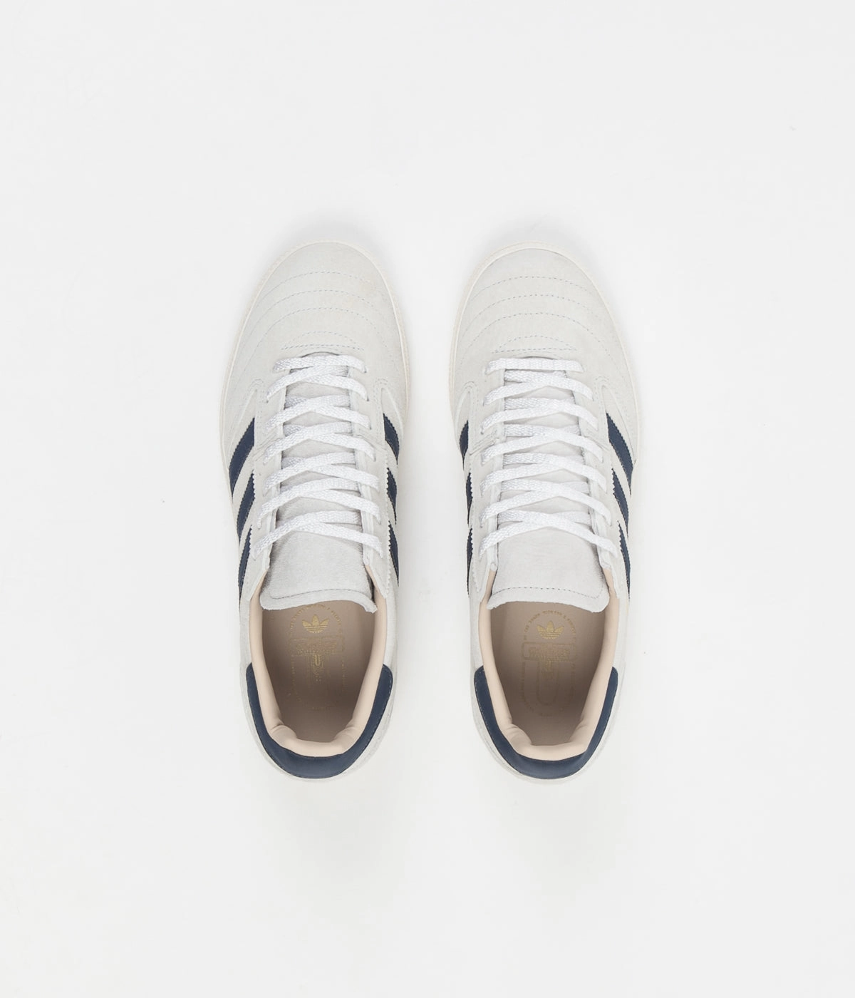 Adidas Busenitz Vintage Shoes - Crystal White / Legacy Blue / Chalk White Adidas Shoes With Ribbon Laces