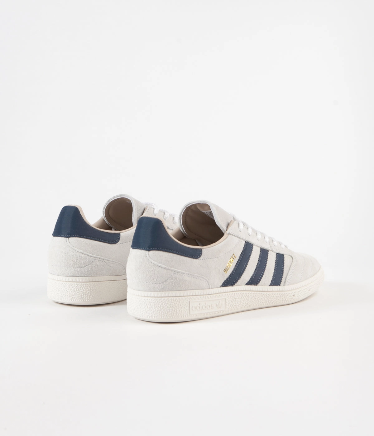 Adidas Busenitz Vintage Shoes - Crystal White / Legacy Blue / Chalk White Bottom Of Adidas Shoes