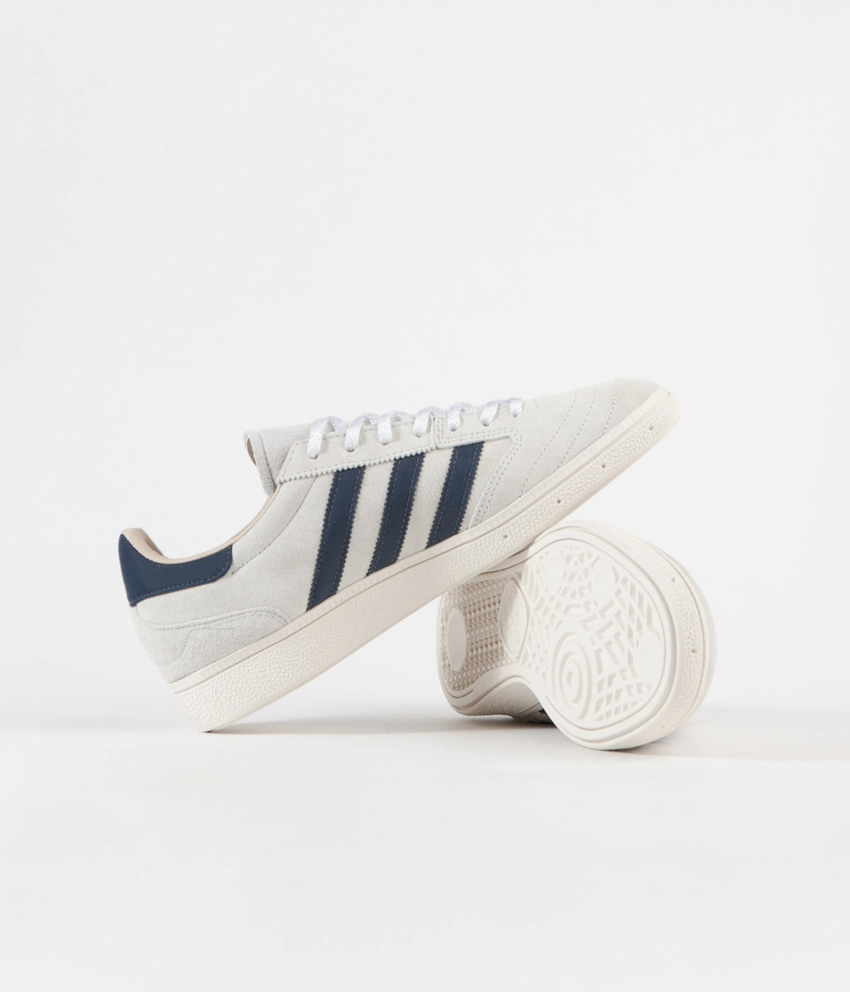 Adidas Busenitz Vintage Shoes - Crystal White / Legacy Blue / Chalk White Adidas Samba Casual Shoes