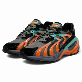 Asics Shoes For Long Run Puma Inverse Fission Black With Teal And Orange