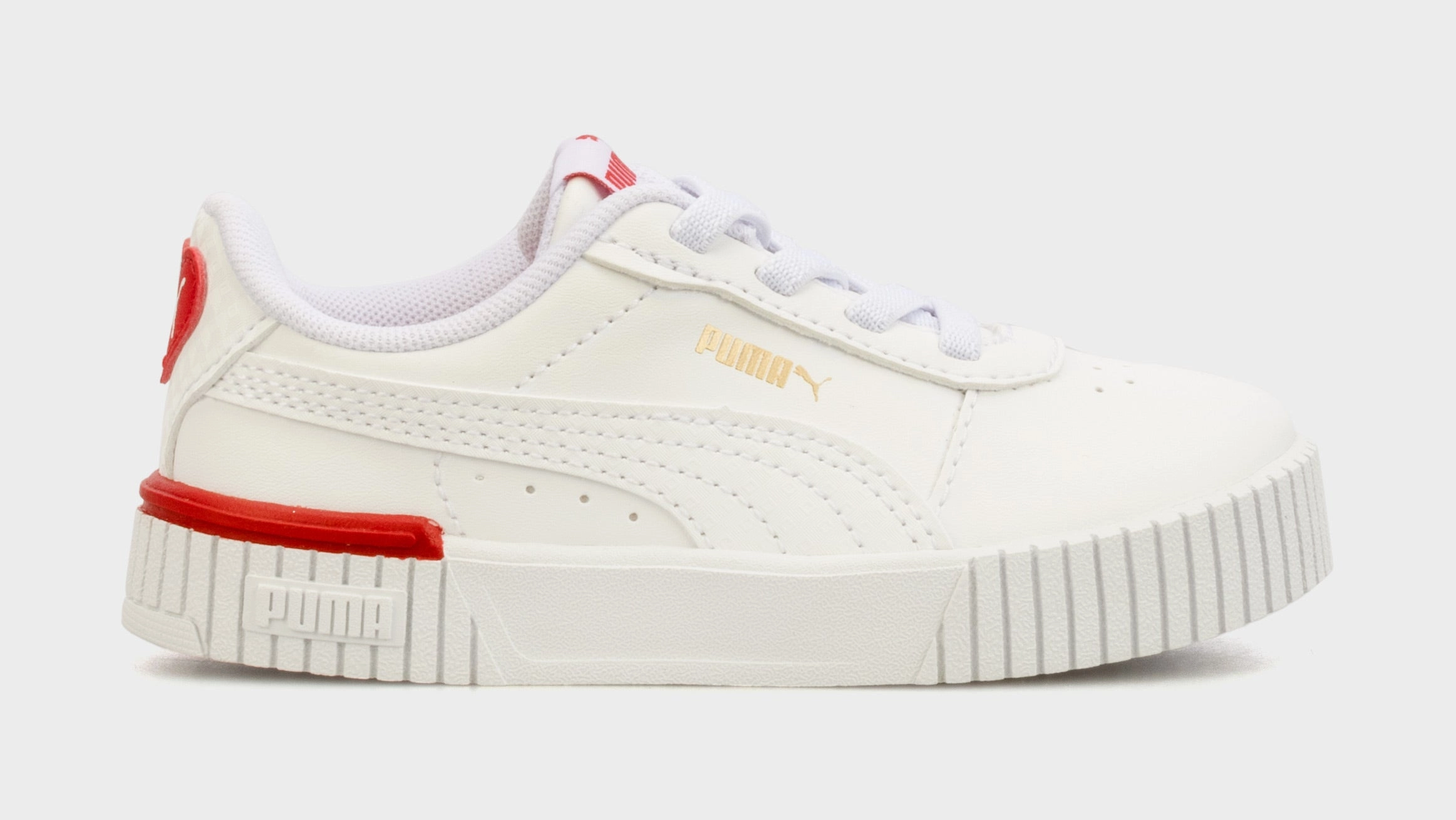 Carina 2.0 Red Thread Infant Toddler Lifestyle Shoes (White/Red) Asics Table Tennis Shoes