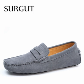 Fashion Summer Style Soft Moccasins Men Loafers High Quality Genuine Leather Shoes Men Flats Gommino Driving Shoes Best Designer Loafers