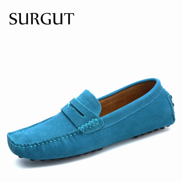 Fashion Summer Style Soft Moccasins Men Loafers High Quality Genuine Leather Shoes Men Flats Gommino Driving Shoes Smart Casual Loafers