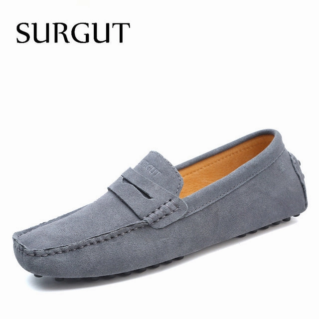 Fashion Summer Style Soft Moccasins Men Loafers High Quality Genuine Leather Shoes Men Flats Gommino Driving Shoes Huaraches Loafers