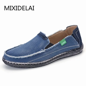 Casual Shoes Jeans Canvas Casual Shoes Slip On Flats Loafer Western Casual Shoes