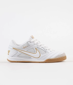 Nike SB Gato Shoes - White / White - Metallic Gold Asics Gel Cumulus 17 Running Shoe