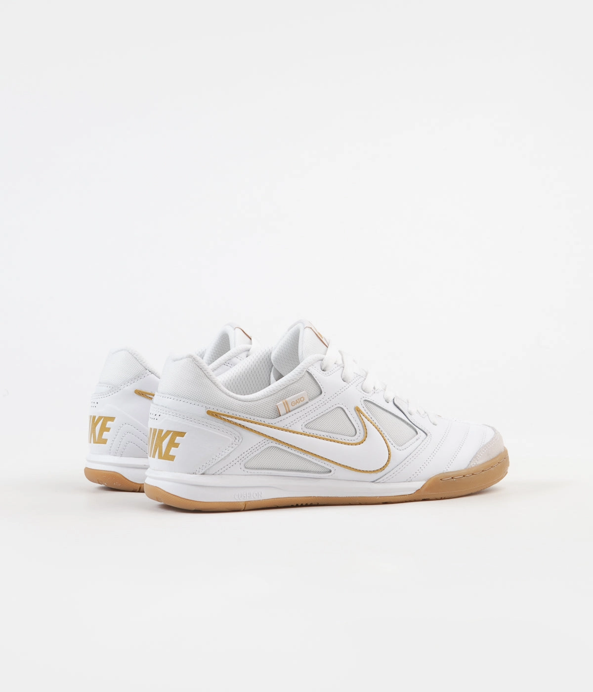 Nike SB Gato Shoes - White / White - Metallic Gold Asics Solution Swift Ff 2 Tennis Shoe