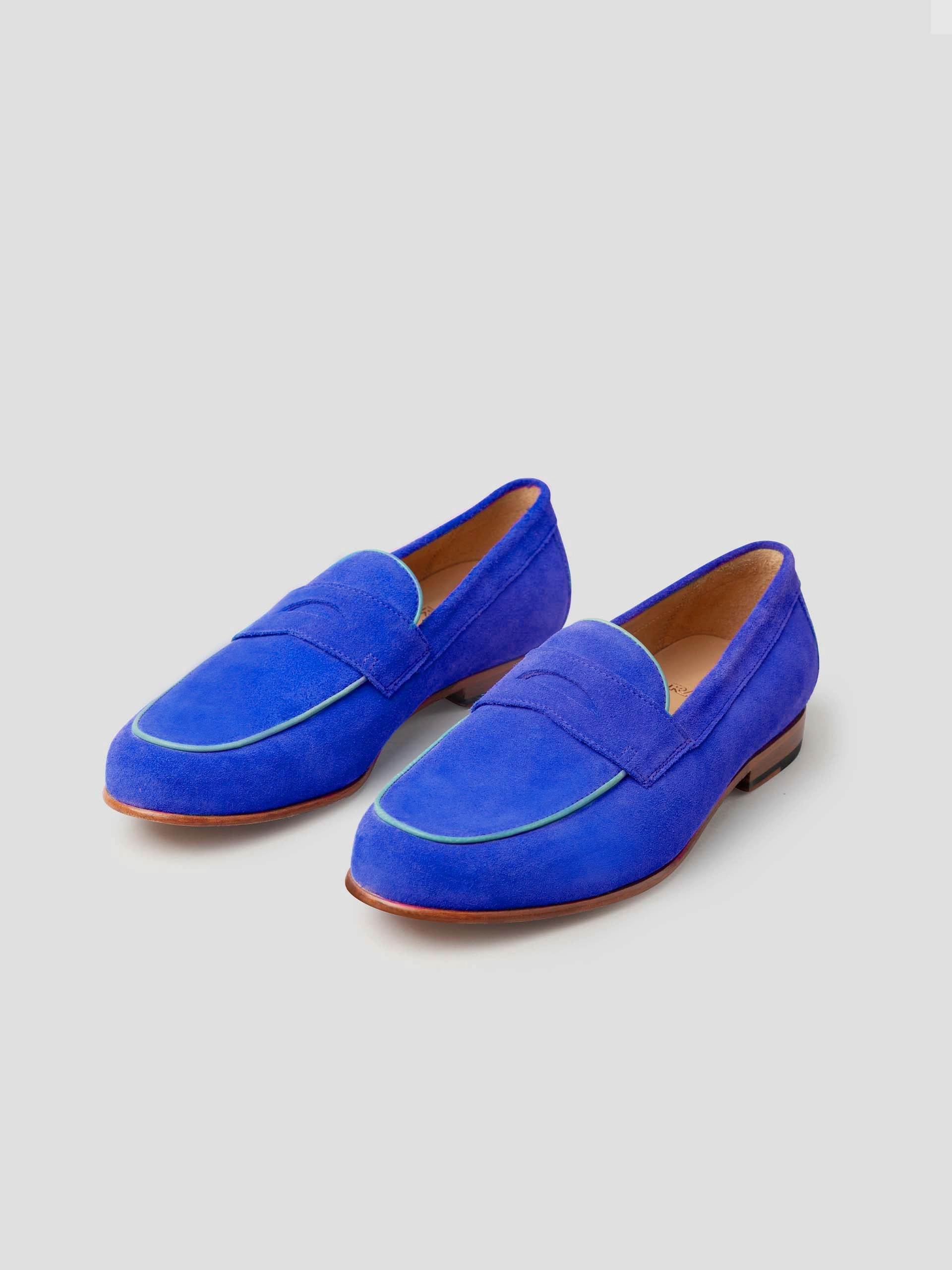Charles Loafer - Sapphire Suede Loafers Spanish