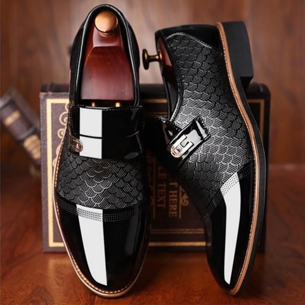 Classic Vegan Leather Handcrafted Slip On Loafer Shoes For Men Roxy Loafers