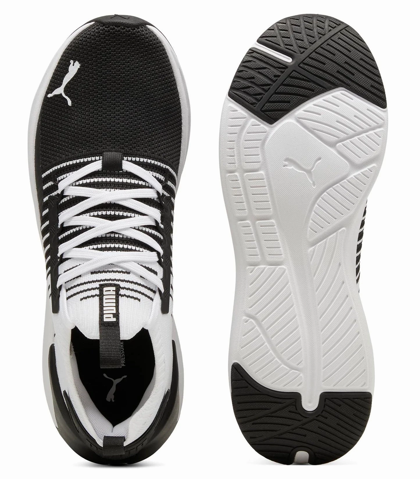 Asics Running Shoes Ortholite .PUMA SOFTRIDE Symmetry Fuzion Running Shoes Unisex - BLACK/WHITE - (310127 01) - MBC - R1L4