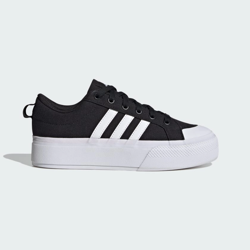 Adidas Women's "Bravada 2.0" Platform Sneakers - Core Black / Cloud White / Core Black Adidas Spongebob Shoes