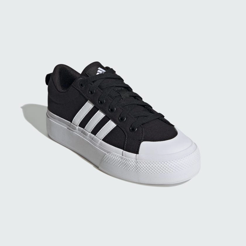 Adidas Women's "Bravada 2.0" Platform Sneakers - Core Black / Cloud White / Core Black Adidas Golf Shoes Tour 360