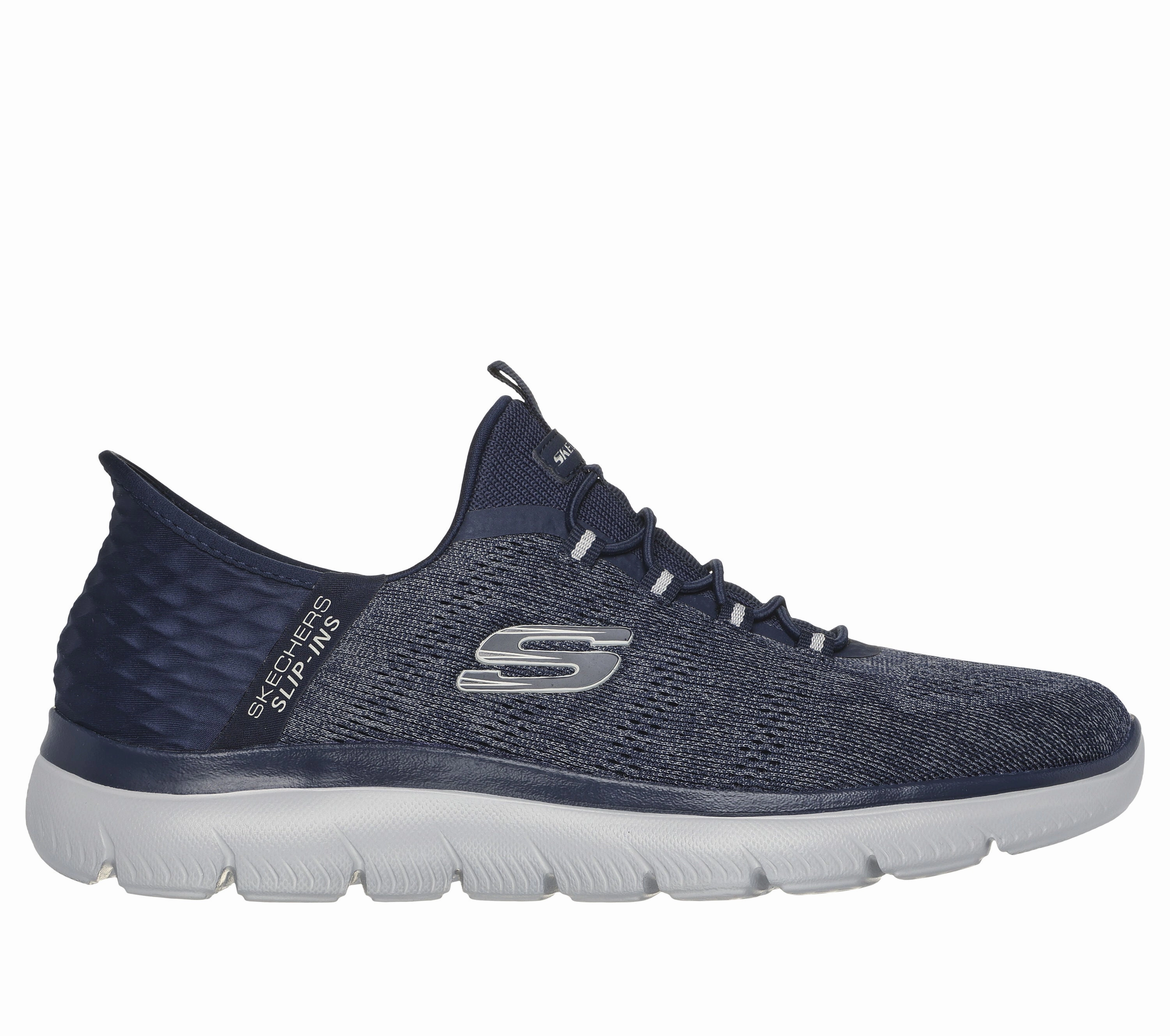 Skechers Mens Summits Key Pace Hands Free Slip in Greca Sneakers