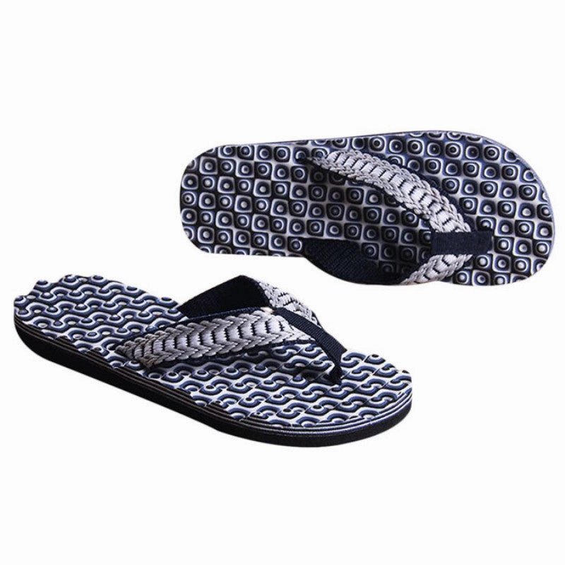 Champagne Flat Shoes Men Flip-flops Slippers Shoes Comfortable Massage Beach Sals Home Beach Slipper indoor Flat Shoes ILML