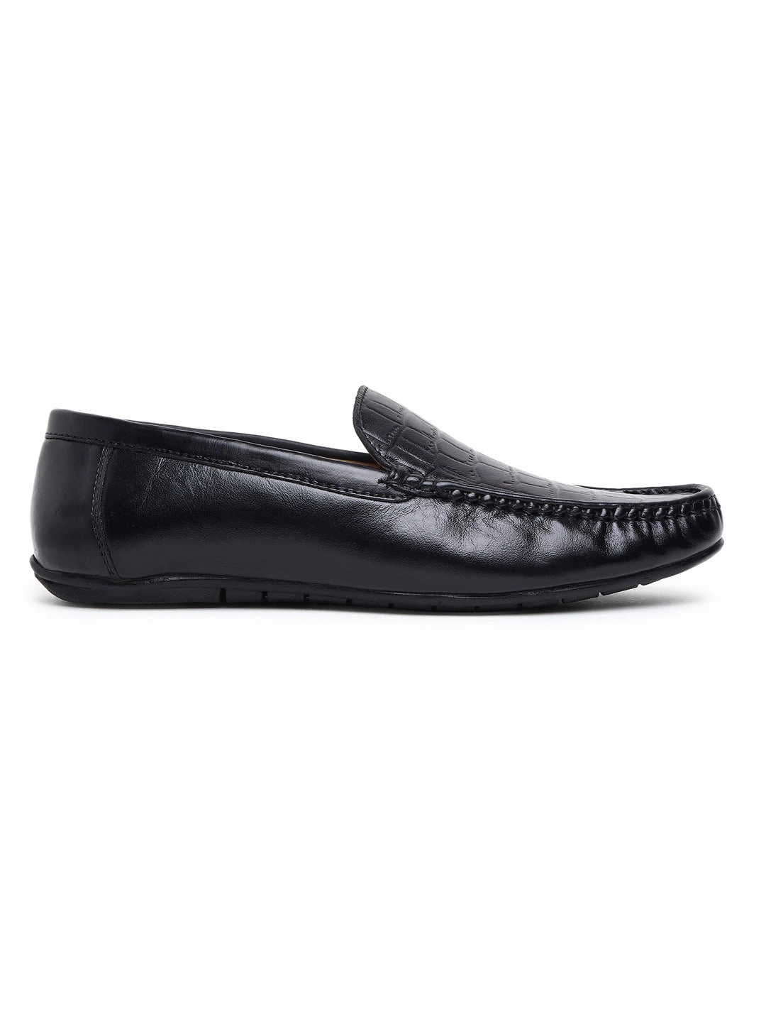Casual Dress Shoes Reddit Men Texture Genuine Leather Black Loafers