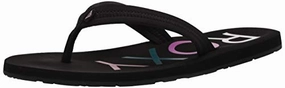 Roxy Women's Vista Sandal Flip-Flop, Black 20, 9 M US Vionic Orthopedic Flip Flops