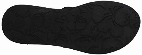Costco Flip Flops Roxy Women's Vista Sandal Flip-Flop, Black 20, 9 M US