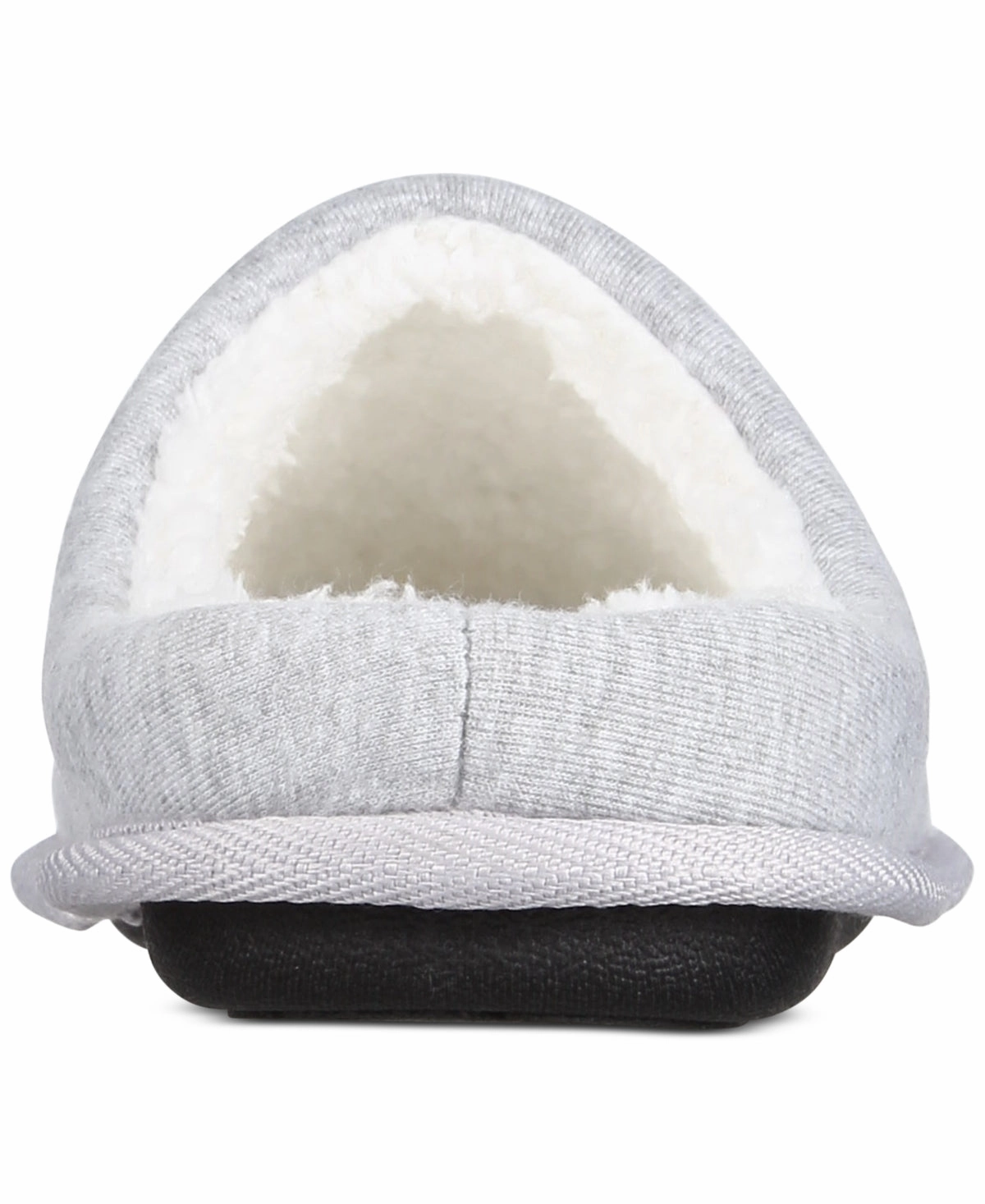 Club Room Mens Hoppy Holidays Slip On Slippers Light Grey Medium 8 to 9 Wool Slippers