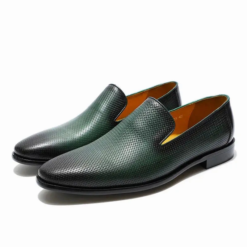 Coccodrillo 3 - Unique animal print leather loafers for men Menu