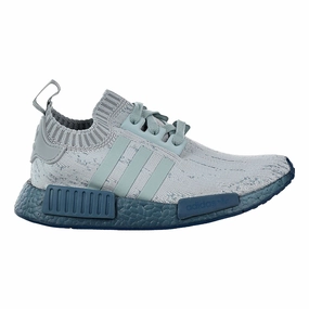 Adidas NMD_R1 Primeknit Woman's Shoes Tactile Green/Tactile Green Adidas Carbon Running Shoes