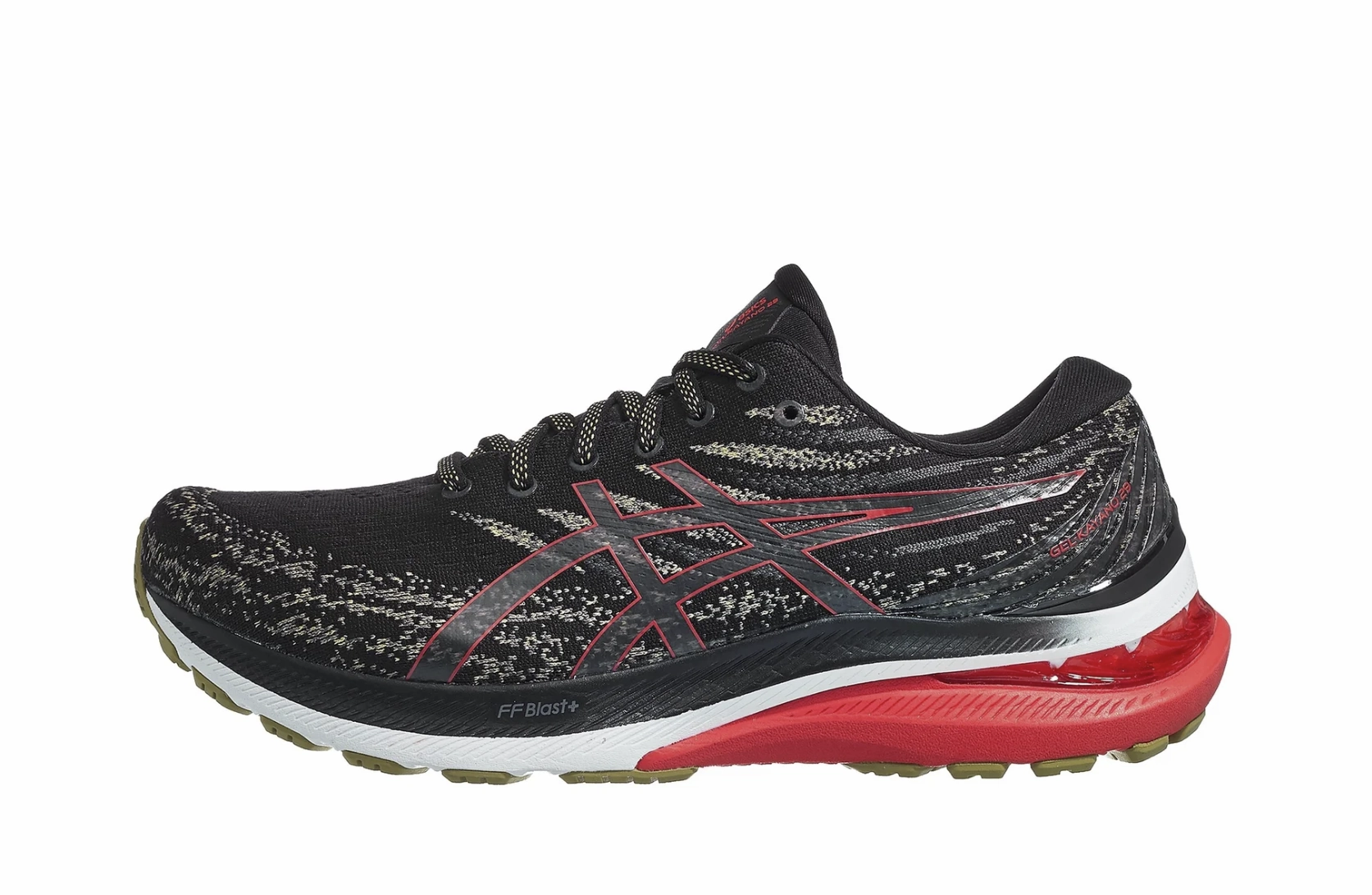 1011B440 Asics Men's GEL-KAYANO 29 -BLACK/ELECTRIC RED - 12M - Like New Asics Running Shoes 2022