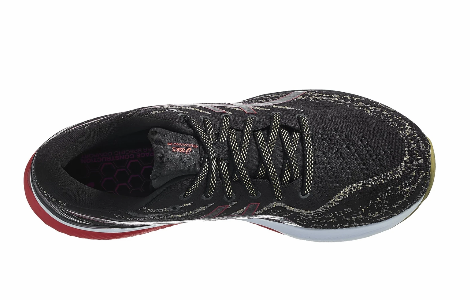 Asics Running Shoe Lineup 1011B440 Asics Men's GEL-KAYANO 29 -BLACK/ELECTRIC RED - 12M - Like New
