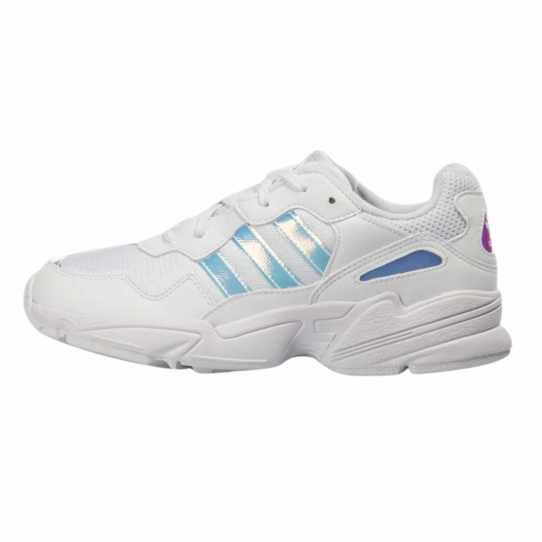 Adidas Barricade Tennis Shoes Review Adidas - Kid's Yung - 96 J 'Iridescent' -  Footwear White / Core Black