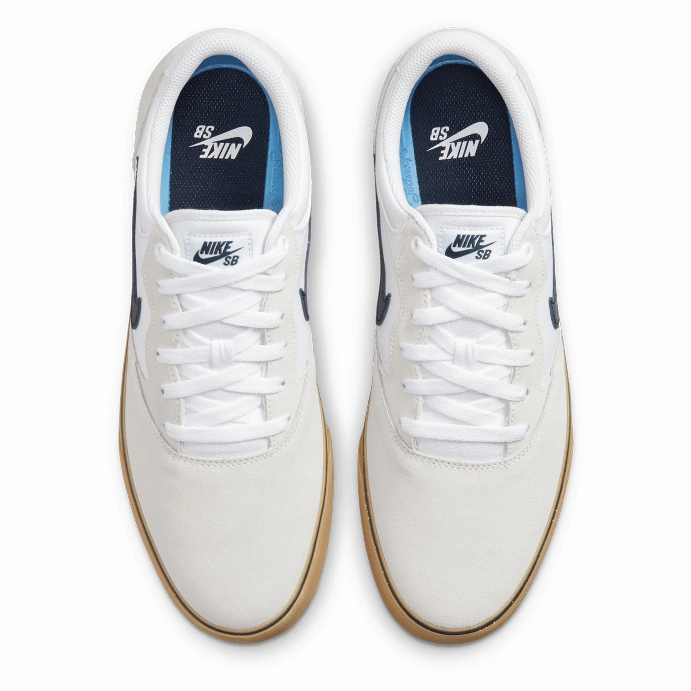 Nike SB Chron  2 Shoes - White / Obsidian - White - Gum Light Brown Carbon Asics Running Shoes