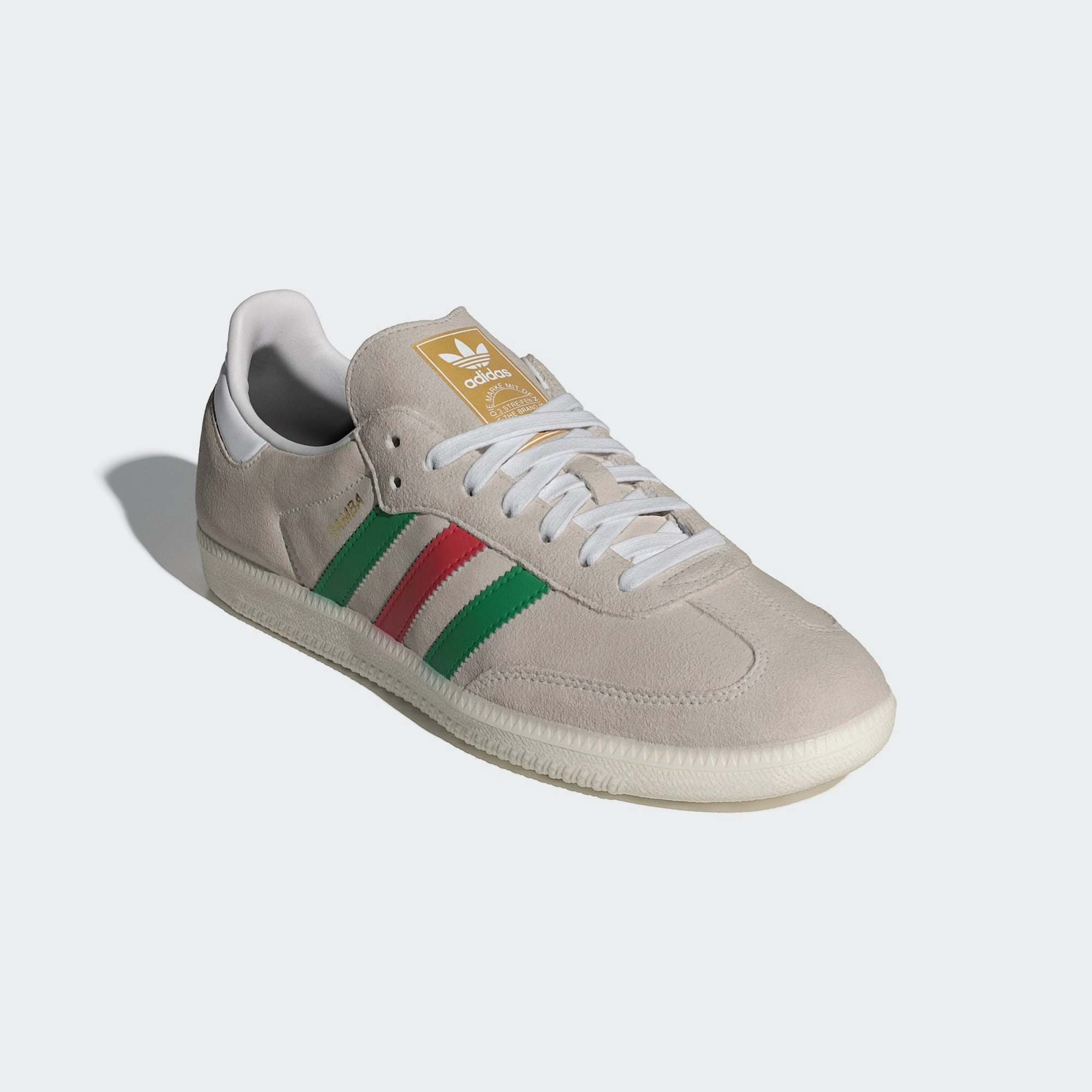 Adidas Everyday Shoes Adidas Men's Samba OG Shoes - Crystal White / Green / Better Scarlet